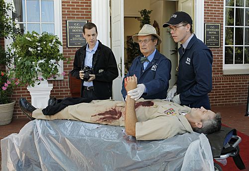 "Nature of the Beast" -- After spending months tracking down his target, Tony is left with the blood of an NCIS agent on his hands and it's up to Gibbs to help him put the pieces of the puzzle together, on the ninth season premiere of NCIS, Tuesday, Sept. 20 (8:00-9:00 PM, ET/PT) on the CBS Television Network. Pictured left to right: Sean Murray, David McCallum and Brian Dietzen Photo: Sonja Flemming/CBS ©2011 CBS Broadcasting Inc. All Rights Reserved