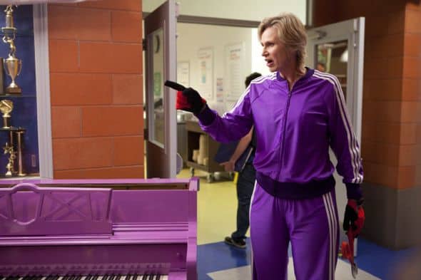 GLEE:  Sue (Jane Lynch)  in "The Purple Piano Project" the season  three premiere episode of GLEE airing Tuesday, Sept. 20 (8:00-9:00 PM ET/PT) on FOX. ©2011 Fox Broadcasting Co. Cr: Adam Rose/FOX