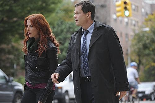 "Lost Things" -- Carrie (Poppy Montgomery) and Al (Dylan Walsh) investigate the death of a public defender, only to discover that the killer has a larger plan which may lead to a second murder, on UNFORGETTABLE, Tuesday, Nov 8 (10:00 – 11:00 PM ET/PT) on the CBS Television Network Photo: Heather Wines/CBS ©2011 CBS Broadcasting, Inc. All Rights Reserved #Unforgettable