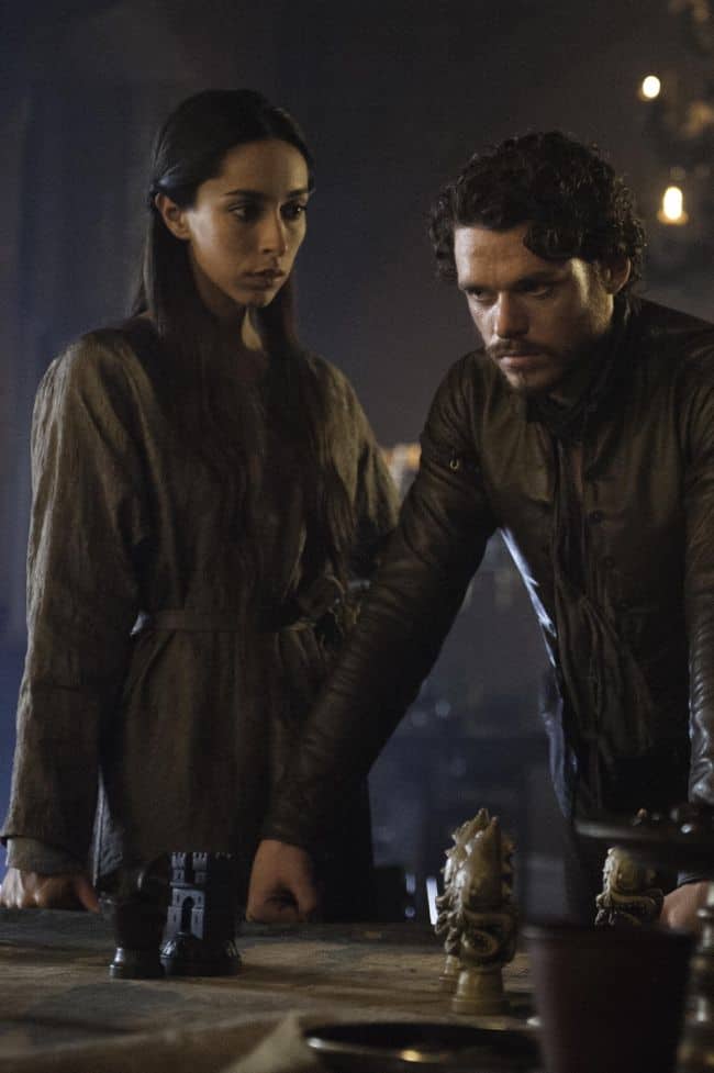 Richard Madden as Robb Stark Oona Chaplin as Talisa Maegyr Game Of Thrones Season 3 Cast