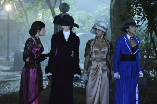 PRETTY LITTLE LIARS Season 4 Episode 13 Grave New World Photos 2 LUCY HALE, TROIAN BELLISARIO, ASHELY BENSON, SHAY MITCHELL