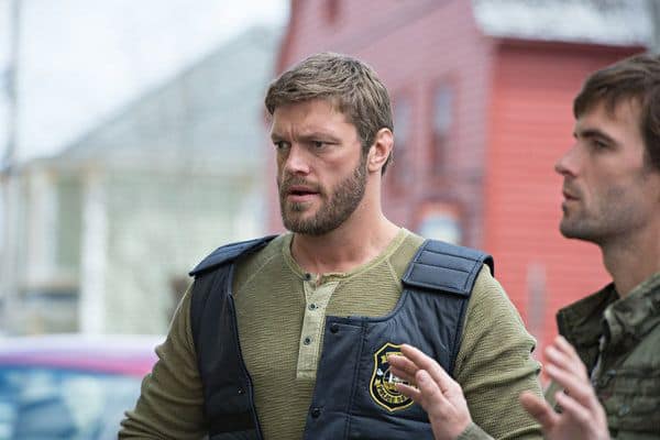 Adam Copeland as Dwight Hendrickson, Lucas Bryant as Nathan Wuorno Haven Season 4 Adam Copeland as Dwight Hendrickson, Lucas Bryant as Nathan Wuorno Haven Season 4