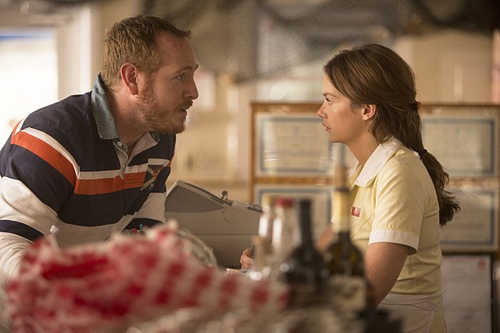 Darren Goldstein as Oscar and Ruth Wilson as Alison in The Affair (season 1, episode 1) Darren Goldstein as Oscar and Ruth Wilson as Alison in The Affair (season 1, episode 1)