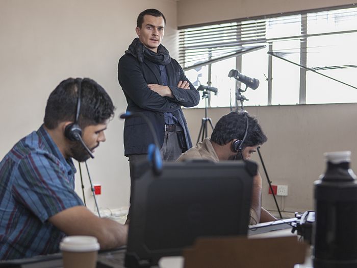 Rupert Friend as Peter Quinn in Homeland (Season 4, Episode 4) Rupert Friend as Peter Quinn in Homeland (Season 4, Episode 4)