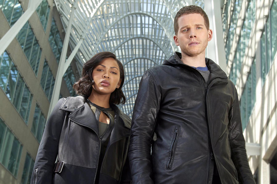 Meagan Good as Detective Vega and Stark Sands as Dash Minority Report FOX