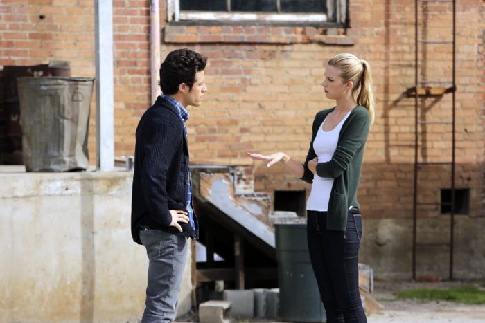 STITCHERS - "Friends in Low Places" - Kirsten crosses paths with Detective Fisher again when they end up working on the same overdose death of a young woman in an all-new episode of “Stitchers,” airing Tuesday, June 9, 2015 at 9:00PM ET/PT on ABC Family. (ABC Family/Tony Rivetti) KYLE HARRIS, EMMA ISHTA