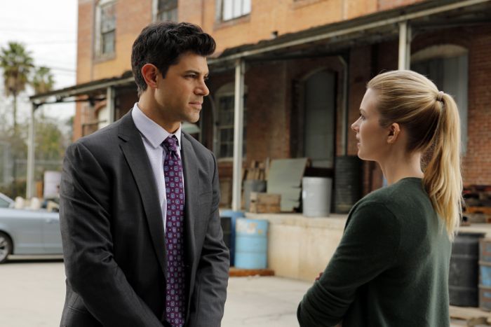 STITCHERS - "Friends in Low Places" - Kirsten crosses paths with Detective Fisher again when they end up working on the same overdose death of a young woman in an all-new episode of “Stitchers,” airing Tuesday, June 9, 2015 at 9:00PM ET/PT on ABC Family. (ABC Family/Tony Rivetti) DAMON DAYOUB, EMMA ISHTA