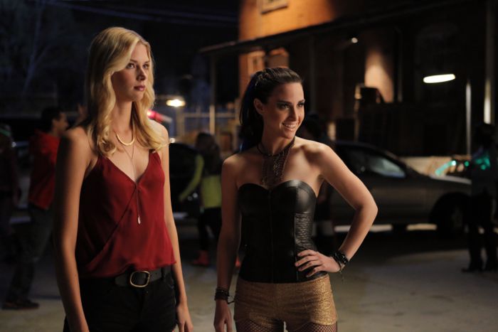 STITCHERS - "Friends in Low Places" - Kirsten crosses paths with Detective Fisher again when they end up working on the same overdose death of a young woman in an all-new episode of “Stitchers,” airing Tuesday, June 9, 2015 at 9:00PM ET/PT on ABC Family. (ABC Family/Tony Rivetti) EMMA ISHTA, ALLISON SCAGLIOTTI