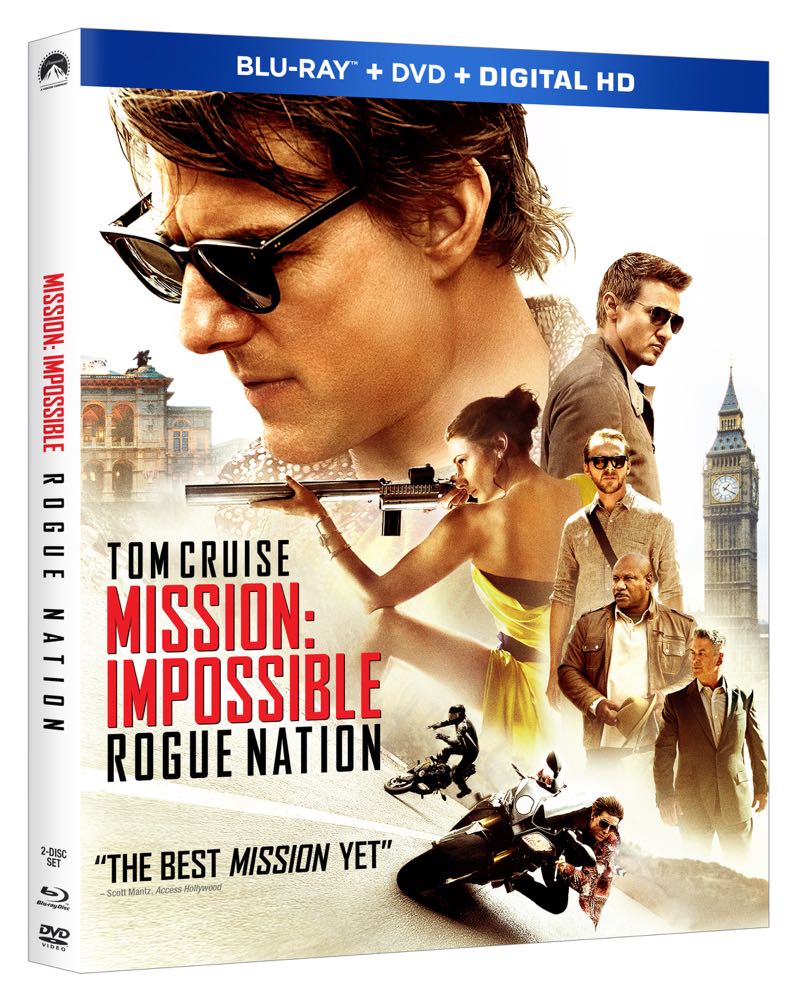 MISSION IMPOSSIBLE ROGUE NATION Bluray Cover