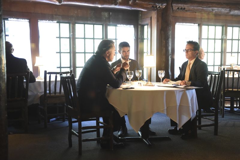 BLOOD & OIL - "The Ripple Effect" - The aftermath of the robbery has suspicions flying as all signs indicate an inside job at Briggs Oil. Wick scrambles to do everything he can to hide his involvement, but his accomplice may prove to be too much of a wild card and expose Wick's part in the crime that nearly killed his father. Meanwhile, the arrival of Hap's daughter, Lacey, stokes a rivalry with Carla, Hap's wife. Also, Billy continues to be seduced by Hap's world and jumps into another deal with him without consulting his wife, Cody, on "Blood & Oil," airing SUNDAY, OCTOBER 4 (9:00-10:01 p.m., ET), on the ABC Television Network. (ABC/Fred Hayes) DON JOHNSON, CHACE CRAWFORD, DARREN EWING