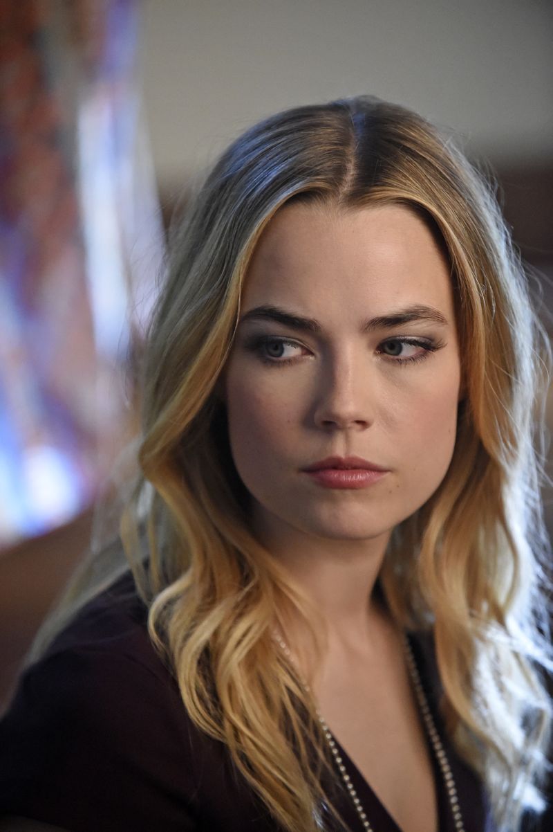 BLOOD & OIL - "The Ripple Effect" - The aftermath of the robbery has suspicions flying as all signs indicate an inside job at Briggs Oil. Wick scrambles to do everything he can to hide his involvement, but his accomplice may prove to be too much of a wild card and expose Wick's part in the crime that nearly killed his father. Meanwhile, the arrival of Hap's daughter, Lacey, stokes a rivalry with Carla, Hap's wife. Also, Billy continues to be seduced by Hap's world and jumps into another deal with him without consulting his wife, Cody, on "Blood & Oil," airing SUNDAY, OCTOBER 4 (9:00-10:01 p.m., ET), on the ABC Television Network. (ABC/Fred Hayes) REBECCA RITTENHOUSE