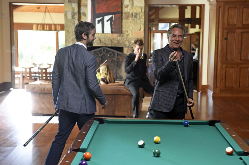 BLOOD & OIL - "The Ripple Effect" - The aftermath of the robbery has suspicions flying as all signs indicate an inside job at Briggs Oil. Wick scrambles to do everything he can to hide his involvement, but his accomplice may prove to be too much of a wild card and expose Wick's part in the crime that nearly killed his father. Meanwhile, the arrival of Hap's daughter, Lacey, stokes a rivalry with Carla, Hap's wife. Also, Billy continues to be seduced by Hap's world and jumps into another deal with him without consulting his wife, Cody, on "Blood & Oil," airing SUNDAY, OCTOBER 4 (9:00-10:01 p.m., ET), on the ABC Television Network. (ABC/Fred Hayes) CHACE CRAWFORD, SCOTT MICHAEL FOSTER, DON JOHNSON