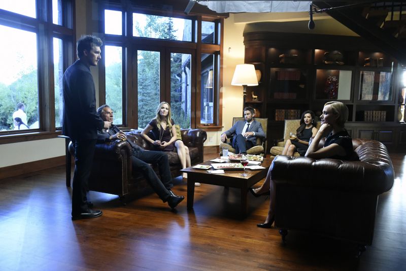 BLOOD & OIL - "The Ripple Effect" - The aftermath of the robbery has suspicions flying as all signs indicate an inside job at Briggs Oil. Wick scrambles to do everything he can to hide his involvement, but his accomplice may prove to be too much of a wild card and expose Wick's part in the crime that nearly killed his father. Meanwhile, the arrival of Hap's daughter, Lacey, stokes a rivalry with Carla, Hap's wife. Also, Billy continues to be seduced by Hap's world and jumps into another deal with him without consulting his wife, Cody, on "Blood & Oil," airing SUNDAY, OCTOBER 4 (9:00-10:01 p.m., ET), on the ABC Television Network. (ABC/Fred Hayes) SCOTT MICHAEL FOSTER, DON JOHNSON, REBECCA RITTENHOUSE, CHACE CRAWFORD, INDIA DE BEAUFORT, AMBER VALLETTA