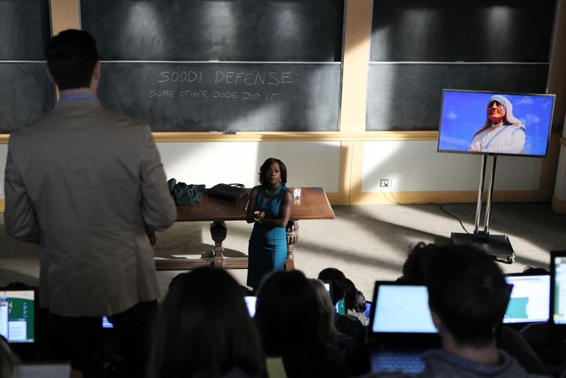 HOW TO GET AWAY WITH MURDER - "I Want You to Die" - Annalise and the team are hired to represent a client accused of badgering somebody to the point of suicide. Meanwhile, Eve returns to defend Nate after ADA Sinclair serves him for a possible new murder charge, and Bonnie learns about what happened at Trotter Lake, on "How to Get Away with Murder," THURSDAY, NOVEMBER 5 (10:00-11:00 p.m., ET) on the ABC Television Network. (ABC/John Fleenor) JACK BRIGGS, VIOLA DAVIS
