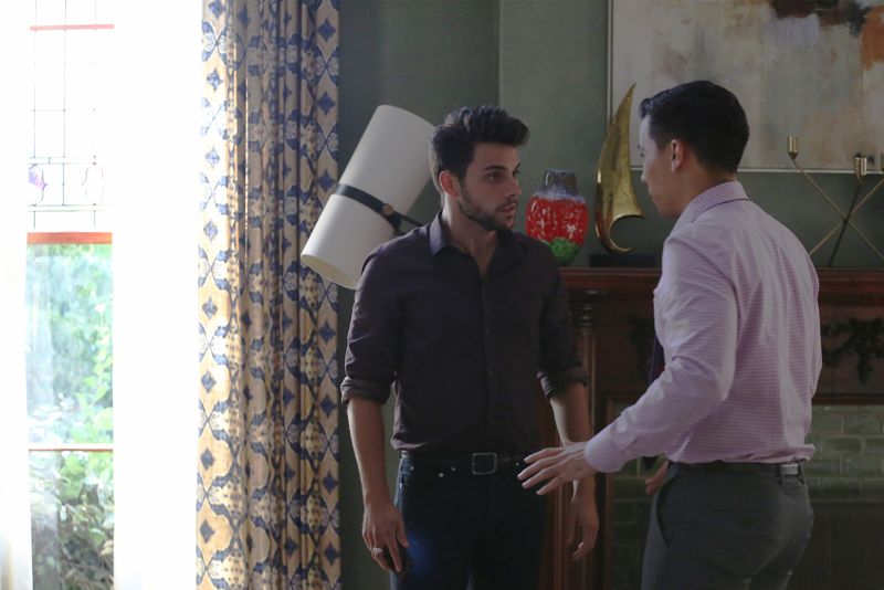 HOW TO GET AWAY WITH MURDER - "I Want You to Die" - Annalise and the team are hired to represent a client accused of badgering somebody to the point of suicide. Meanwhile, Eve returns to defend Nate after ADA Sinclair serves him for a possible new murder charge, and Bonnie learns about what happened at Trotter Lake, on "How to Get Away with Murder," THURSDAY, NOVEMBER 5 (10:00-11:00 p.m., ET) on the ABC Television Network. (ABC/John Fleenor) JACK FALAHEE, CONRAD RICAMORA