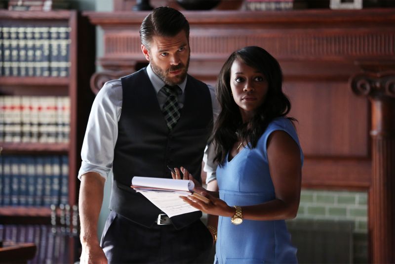 HOW TO GET AWAY WITH MURDER Season 2 Episode 7 Photos I Want You to Die 2 HOW TO GET AWAY WITH MURDER - "I Want You to Die" - Annalise and the team are hired to represent a client accused of badgering somebody to the point of suicide. Meanwhile, Eve returns to defend Nate after ADA Sinclair serves him for a possible new murder charge, and Bonnie learns about what happened at Trotter Lake, on "How to Get Away with Murder," THURSDAY, NOVEMBER 5 (10:00-11:00 p.m., ET) on the ABC Television Network. (ABC/John Fleenor) CHARLIE WEBER, AJA NAOMI KING