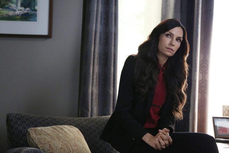 HOW TO GET AWAY WITH MURDER - "I Want You to Die" - Annalise and the team are hired to represent a client accused of badgering somebody to the point of suicide. Meanwhile, Eve returns to defend Nate after ADA Sinclair serves him for a possible new murder charge, and Bonnie learns about what happened at Trotter Lake, on "How to Get Away with Murder," THURSDAY, NOVEMBER 5 (10:00-11:00 p.m., ET) on the ABC Television Network. (ABC/John Fleenor) FAMKE JANSSEN