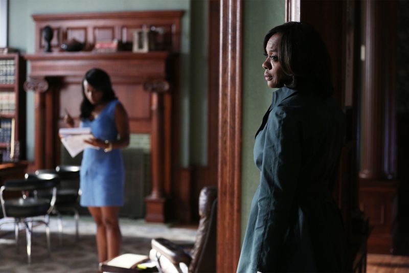 HOW TO GET AWAY WITH MURDER - "I Want You to Die" - Annalise and the team are hired to represent a client accused of badgering somebody to the point of suicide. Meanwhile, Eve returns to defend Nate after ADA Sinclair serves him for a possible new murder charge, and Bonnie learns about what happened at Trotter Lake, on "How to Get Away with Murder," THURSDAY, NOVEMBER 5 (10:00-11:00 p.m., ET) on the ABC Television Network. (ABC/John Fleenor) AJA NAOMI KING, VIOLA DAVIS