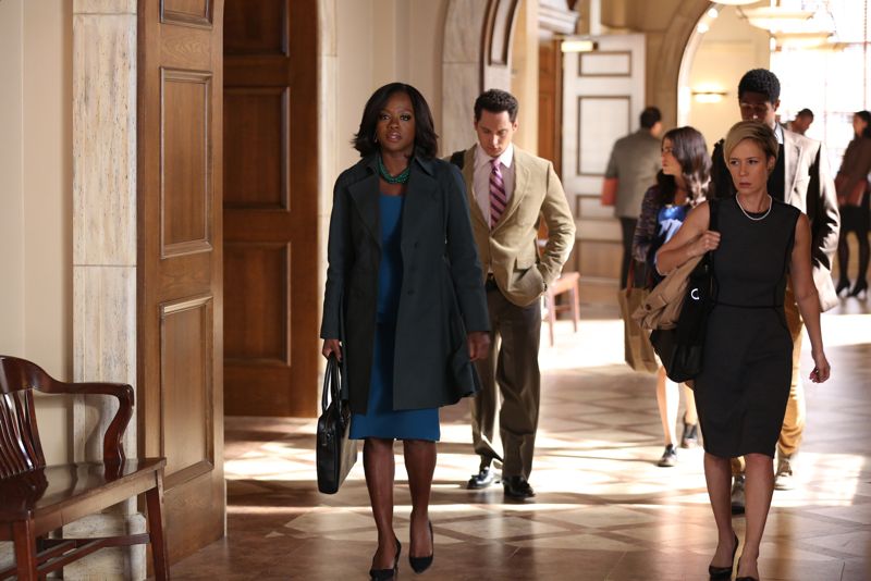 HOW TO GET AWAY WITH MURDER - "I Want You to Die" - Annalise and the team are hired to represent a client accused of badgering somebody to the point of suicide. Meanwhile, Eve returns to defend Nate after ADA Sinclair serves him for a possible new murder charge, and Bonnie learns about what happened at Trotter Lake, on "How to Get Away with Murder," THURSDAY, NOVEMBER 5 (10:00-11:00 p.m., ET) on the ABC Television Network. (ABC/John Fleenor) VIOLA DAVIS, MATT MCGORRY, KARLA SOUZA, ALFRED ENOCH, LIZA WEIL