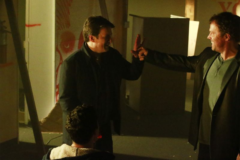 CASTLE Season 8 Episode 6 Photos Cool Boys 34 CASTLE - "Cool Boys" - Detective Slaughter (guest star Adam Baldwin) returns to enlist Castle's help in solving a high-stakes robbery case. But when a body is found linked to the crime, Slaughter becomes the number one suspect in the heist turned murder, while Castle has to determine whether he's guilty or help to prove he's innocent. "Cool Boys" will air on MONDAY, NOVEMBER 9 (10:01-11:00 p.m. ET/PT) on the ABC Television Network. (ABC/Mitch Haaseth) NATHAN FILLION, ADAM BALDWIN