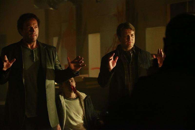 CASTLE Season 8 Episode 6 Photos Cool Boys 30 CASTLE - "Cool Boys" - Detective Slaughter (guest star Adam Baldwin) returns to enlist Castle's help in solving a high-stakes robbery case. But when a body is found linked to the crime, Slaughter becomes the number one suspect in the heist turned murder, while Castle has to determine whether he's guilty or help to prove he's innocent. "Cool Boys" will air on MONDAY, NOVEMBER 9 (10:01-11:00 p.m. ET/PT) on the ABC Television Network. (ABC/Mitch Haaseth) ADAM BALDWIN, BRETT DELBUONO, NATHAN FILLION