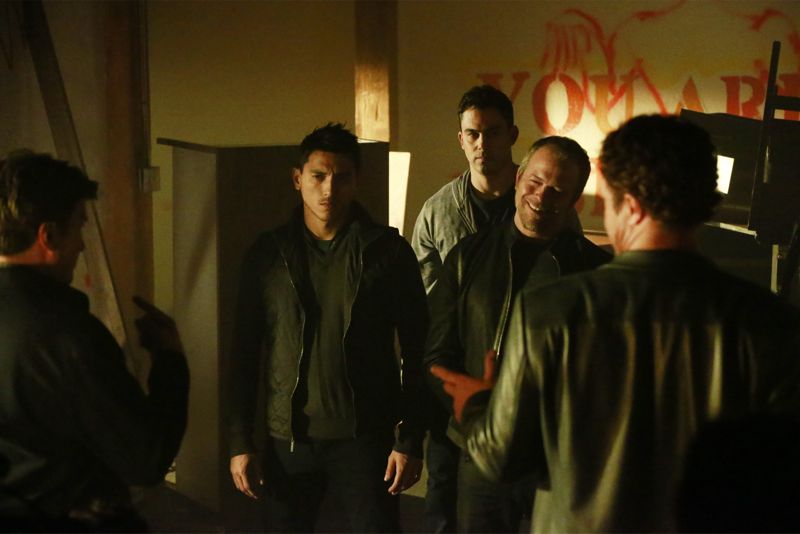 CASTLE Season 8 Episode 6 Photos Cool Boys 20 CASTLE - "Cool Boys" - Detective Slaughter (guest star Adam Baldwin) returns to enlist Castle's help in solving a high-stakes robbery case. But when a body is found linked to the crime, Slaughter becomes the number one suspect in the heist turned murder, while Castle has to determine whether he's guilty or help to prove he's innocent. "Cool Boys" will air on MONDAY, NOVEMBER 9 (10:01-11:00 p.m. ET/PT) on the ABC Television Network. (ABC/Mitch Haaseth) NATHAN FILLION, WADE ALLAIN-MARCUS, MORGAN BENOIT, BRIAN GASKILL, ADAM BALDWIN