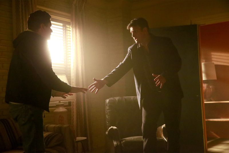 CASTLE Season 8 Episode 6 Photos Cool Boys 11 CASTLE - "Cool Boys" - Detective Slaughter (guest star Adam Baldwin) returns to enlist Castle's help in solving a high-stakes robbery case. But when a body is found linked to the crime, Slaughter becomes the number one suspect in the heist turned murder, while Castle has to determine whether he's guilty or help to prove he's innocent. "Cool Boys" will air on MONDAY, NOVEMBER 9 (10:01-11:00 p.m. ET/PT) on the ABC Television Network. (ABC/Mitch Haaseth) BRETT DELBUONO, NATHAN FILLION