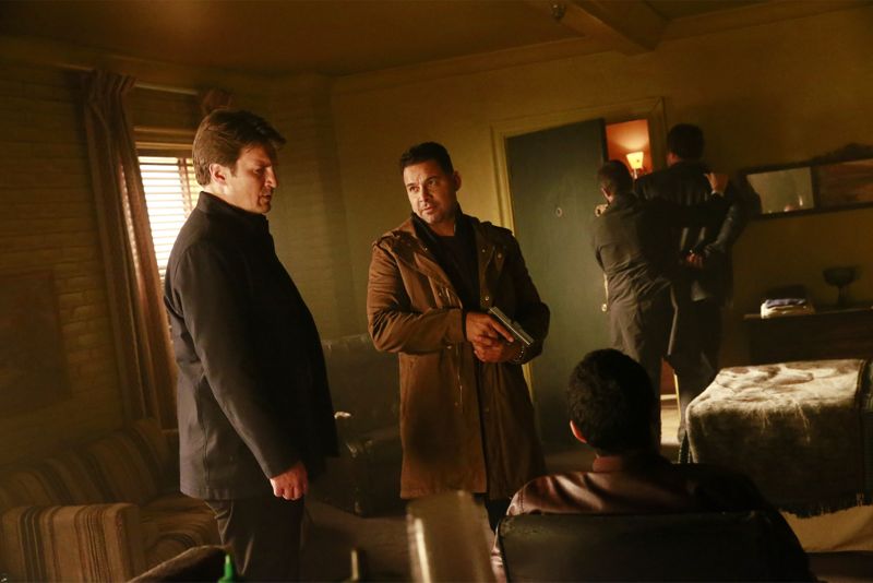 CASTLE Season 8 Episode 6 Photos Cool Boys 5 CASTLE - "Cool Boys" - Detective Slaughter (guest star Adam Baldwin) returns to enlist Castle's help in solving a high-stakes robbery case. But when a body is found linked to the crime, Slaughter becomes the number one suspect in the heist turned murder, while Castle has to determine whether he's guilty or help to prove he's innocent. "Cool Boys" will air on MONDAY, NOVEMBER 9 (10:01-11:00 p.m. ET/PT) on the ABC Television Network. (ABC/Mitch Haaseth) NATHAN FILLION, JON HUERTAS, WADE ALLAIN-MARCUS, SEAMUS DEVER, ADAM BALDWIN