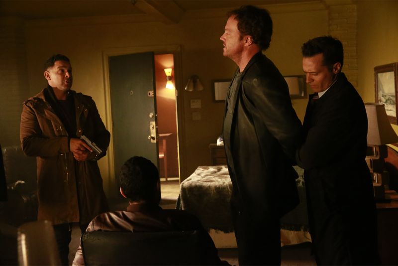 CASTLE Season 8 Episode 6 Photos Cool Boys 4 CASTLE - "Cool Boys" - Detective Slaughter (guest star Adam Baldwin) returns to enlist Castle's help in solving a high-stakes robbery case. But when a body is found linked to the crime, Slaughter becomes the number one suspect in the heist turned murder, while Castle has to determine whether he's guilty or help to prove he's innocent. "Cool Boys" will air on MONDAY, NOVEMBER 9 (10:01-11:00 p.m. ET/PT) on the ABC Television Network. (ABC/Mitch Haaseth) JON HUERTAS, WADE ALLAIN-MARCUS, ADAM BALDWIN, SEAMUS DEVER