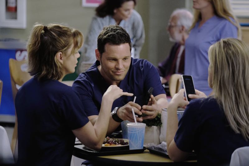 GREY'S ANATOMY Season 12 Episode 6 Photos The Me Nobody Knows 10 GREY'S ANATOMY - "The Me Nobody Knows" - Grey Sloan Memorial not only welcomes a new transfer resident, but also a patient who's the topic of conversation after accidently sending his sex tape to his entire congregation. Meanwhile, Richard wrestles with how to progress his relationship with Maggie when an old friend visits the hospital, and April brings in a case of a young boy from the Middle-East, on "Grey's Anatomy," THURSDAY, NOVEMBER 5 (8:00--9:00 p.m., ET) on the ABC Television Network. (ABC/Tony Rivetti) ELLEN POMPEO, JUSTIN CHAMBERS, JESSICA CAPSHAW