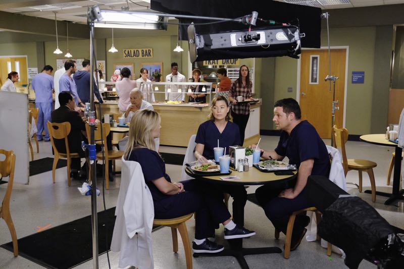 GREY'S ANATOMY Season 12 Episode 6 Photos The Me Nobody Knows 15 GREY'S ANATOMY - "The Me Nobody Knows" - Grey Sloan Memorial not only welcomes a new transfer resident, but also a patient who's the topic of conversation after accidently sending his sex tape to his entire congregation. Meanwhile, Richard wrestles with how to progress his relationship with Maggie when an old friend visits the hospital, and April brings in a case of a young boy from the Middle-East, on "Grey's Anatomy," THURSDAY, NOVEMBER 5 (8:00--9:00 p.m., ET) on the ABC Television Network. (ABC/Tony Rivetti) JESSICA CAPSHAW, ELLEN POMPEO, JUSTIN CHAMBERS