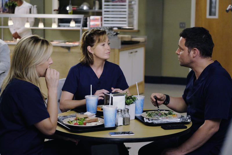 GREY'S ANATOMY Season 12 Episode 6 Photos The Me Nobody Knows 14 GREY'S ANATOMY - "The Me Nobody Knows" - Grey Sloan Memorial not only welcomes a new transfer resident, but also a patient who's the topic of conversation after accidently sending his sex tape to his entire congregation. Meanwhile, Richard wrestles with how to progress his relationship with Maggie when an old friend visits the hospital, and April brings in a case of a young boy from the Middle-East, on "Grey's Anatomy," THURSDAY, NOVEMBER 5 (8:00--9:00 p.m., ET) on the ABC Television Network. (ABC/Tony Rivetti) JESSICA CAPSHAW, ELLEN POMPEO, JUSTIN CHAMBERS
