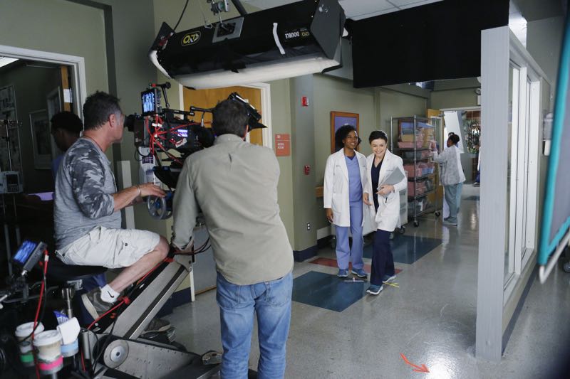 GREY'S ANATOMY Season 12 Episode 6 Photos The Me Nobody Knows 3 GREY'S ANATOMY - "The Me Nobody Knows" - Grey Sloan Memorial not only welcomes a new transfer resident, but also a patient who's the topic of conversation after accidently sending his sex tape to his entire congregation. Meanwhile, Richard wrestles with how to progress his relationship with Maggie when an old friend visits the hospital, and April brings in a case of a young boy from the Middle-East, on "Grey's Anatomy," THURSDAY, NOVEMBER 5 (8:00--9:00 p.m., ET) on the ABC Television Network. (ABC/Tony Rivetti) JERRIKA HINTON, CATERINA SCORSONE
