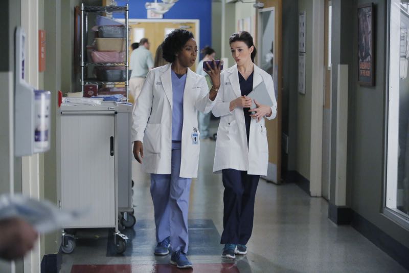 GREY'S ANATOMY - "The Me Nobody Knows" - Grey Sloan Memorial not only welcomes a new transfer resident, but also a patient who's the topic of conversation after accidently sending his sex tape to his entire congregation. Meanwhile, Richard wrestles with how to progress his relationship with Maggie when an old friend visits the hospital, and April brings in a case of a young boy from the Middle-East, on "Grey's Anatomy," THURSDAY, NOVEMBER 5 (8:00--9:00 p.m., ET) on the ABC Television Network. (ABC/Tony Rivetti) JERRIKA HINTON, CATERINA SCORSONE