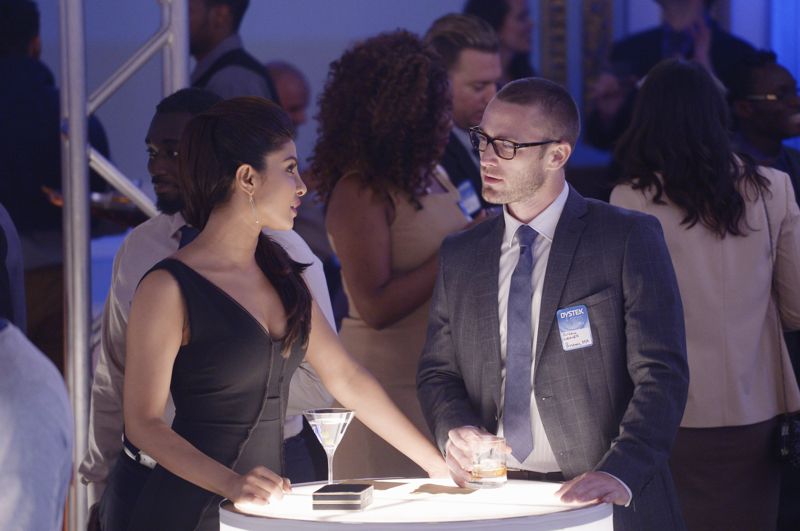 QUANTICO - "Found" - The trainees leave campus for the first time while undergoing their first undercover assignment. With an evening full of unpredictable events, Alex and Ryan find themselves getting close while the recruits' skills are tested. In the future, Alex decides to tell her side of the story and sits down for her first public interview leaving everyone watching to wonder who is really telling the truth, on "Quantico," SUNDAY, OCTOBER 25 (10:01-11:00 p.m., ET) on the ABC Television Network. (ABC/Phillippe Bosse) PRIYANKA CHOPRA, JAKE MCLAUGHLIN