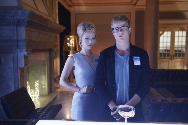 QUANTICO - "Found" - The trainees leave campus for the first time while undergoing their first undercover assignment. With an evening full of unpredictable events, Alex and Ryan find themselves getting close while the recruits' skills are tested. In the future, Alex decides to tell her side of the story and sits down for her first public interview leaving everyone watching to wonder who is really telling the truth, on "Quantico," SUNDAY, OCTOBER 25 (10:01-11:00 p.m., ET) on the ABC Television Network. (ABC/Phillippe Bosse) JOHANNA BRADDY, GRAHAM ROGERS