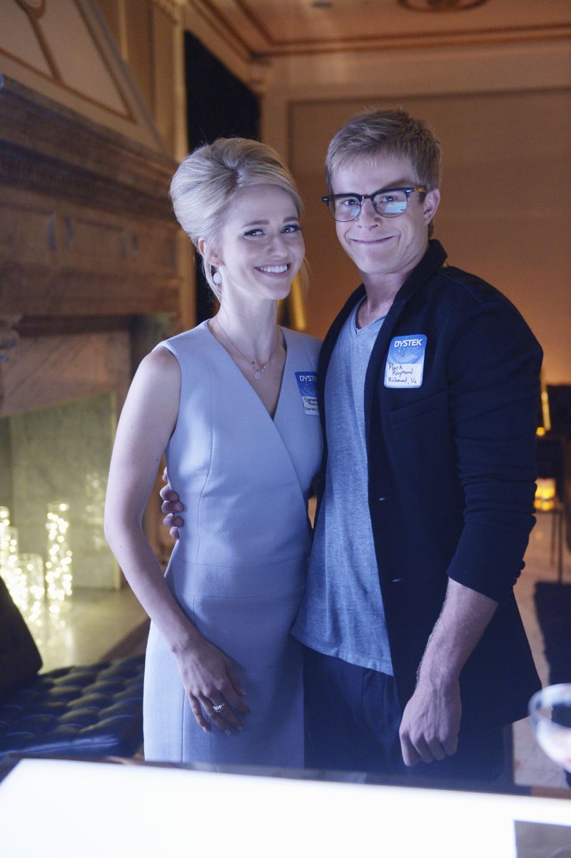 QUANTICO - "Found" - The trainees leave campus for the first time while undergoing their first undercover assignment. With an evening full of unpredictable events, Alex and Ryan find themselves getting close while the recruits' skills are tested. In the future, Alex decides to tell her side of the story and sits down for her first public interview leaving everyone watching to wonder who is really telling the truth, on "Quantico," SUNDAY, OCTOBER 25 (10:01-11:00 p.m., ET) on the ABC Television Network. (ABC/Phillippe Bosse) JOHANNA BRADDY, GRAHAM ROGERS