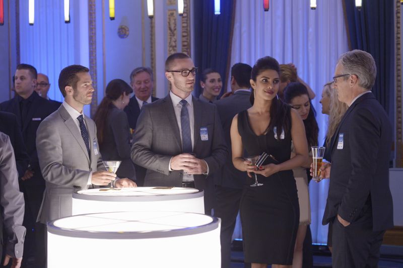 QUANTICO - "Found" - The trainees leave campus for the first time while undergoing their first undercover assignment. With an evening full of unpredictable events, Alex and Ryan find themselves getting close while the recruits' skills are tested. In the future, Alex decides to tell her side of the story and sits down for her first public interview leaving everyone watching to wonder who is really telling the truth, on "Quantico," SUNDAY, OCTOBER 25 (10:01-11:00 p.m., ET) on the ABC Television Network. (ABC/Phillippe Bosse) JAKE MCLAUGHLIN, PRIYANKA CHOPRA