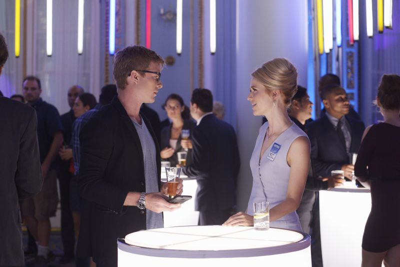 QUANTICO - "Found" - The trainees leave campus for the first time while undergoing their first undercover assignment. With an evening full of unpredictable events, Alex and Ryan find themselves getting close while the recruits' skills are tested. In the future, Alex decides to tell her side of the story and sits down for her first public interview leaving everyone watching to wonder who is really telling the truth, on "Quantico," SUNDAY, OCTOBER 25 (10:01-11:00 p.m., ET) on the ABC Television Network. (ABC/Phillippe Bosse) GRAHAM ROGERS, JOHANNA BRADDY