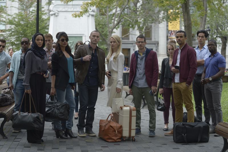 QUANTICO - "Found" - The trainees leave campus for the first time while undergoing their first undercover assignment. With an evening full of unpredictable events, Alex and Ryan find themselves getting close while the recruits' skills are tested. In the future, Alex decides to tell her side of the story and sits down for her first public interview leaving everyone watching to wonder who is really telling the truth, on "Quantico," SUNDAY, OCTOBER 25 (10:01-11:00 p.m., ET) on the ABC Television Network. (ABC/Phillippe Bosse) YASMINE AL MASSRI, PRIYANKA CHOPRA, JAKE MCLAUGHLIN, JOHANNA BRADDY, TATE ELLINGTON, SHAUNA BRADLEY