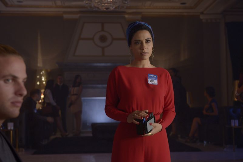 QUANTICO - "Found" - The trainees leave campus for the first time while undergoing their first undercover assignment. With an evening full of unpredictable events, Alex and Ryan find themselves getting close while the recruits' skills are tested. In the future, Alex decides to tell her side of the story and sits down for her first public interview leaving everyone watching to wonder who is really telling the truth, on "Quantico," SUNDAY, OCTOBER 25 (10:01-11:00 p.m., ET) on the ABC Television Network. (ABC/Phillippe Bosse) YASMINE AL MASSRI