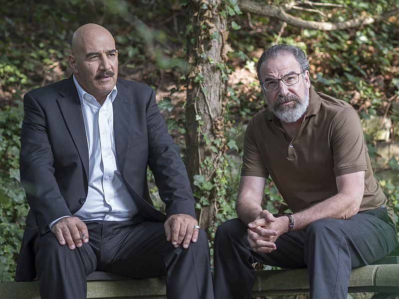 Igal Naor as General Youssef and Mandy Patinkin as Saul Berenson in Homeland (Season 5, Episode 04). - Photo: Stephan Rabold/SHOWTIME - Photo ID: Homeland_504_4150.R