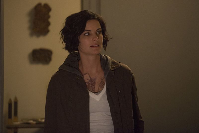 Blindspot -- "Split The Law" Episode 105 -- Pictured: Jaimie Alexander as Jane Doe -- (Photo by: Barbara Nitke/NBC)