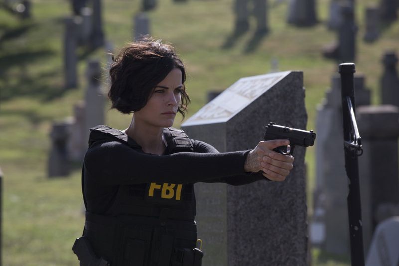 BLINDSPOT -- "Split The Law" Episode 105 -- Pictured: Jaimie Alexander as Jane Doe -- (Photo by: Paul Sarkis/NBC)
