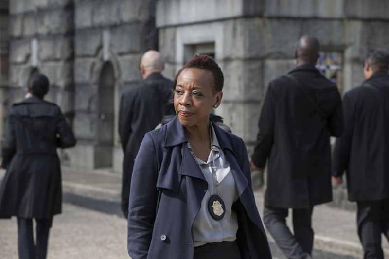 BLINDSPOT -- "Split The Law" Episode 105 -- Pictured: Marianne Jean-Baptiste as Bethany Mayfair -- (Photo by: Paul Sarkis/NBC)