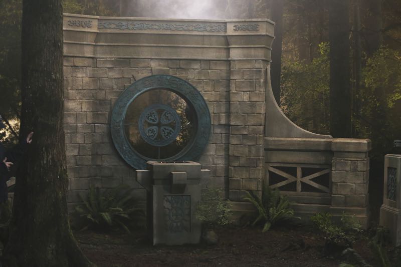 ONCE UPON A TIME - "Nimue" - In Camelot, Merlin spearheads a mission to reunite the dagger with Excalibur so he can use the weapon to save Emma from the darkness threatening her soul. With Zelena in tow, Hook, Mary Margaret, David, Regina and Robin steal into Arthur's castle to take the broken sword from the maniacal king. Meanwhile, Merlin brings Emma along on a journey to confront his ancient nemesis and retrieve the sacred spark he'll need to reforge Excalibur. Both parties are tested, but one suffers a blow that could derail the entire operation. In a flashback to long before the Age of Arthur, young Merlin finds purpose after he is blessed with magic and immortality, but when he falls in love with a young refugee named Nimue, everything changes for Merlin, as their romance starts a chain of events that touches every one of our present day heroes, on "Once Upon a Time," SUNDAY, NOVEMBER 8 (8:00-9:00 p.m., ET) on the ABC Television Network. (ABC/Jack Rowand)