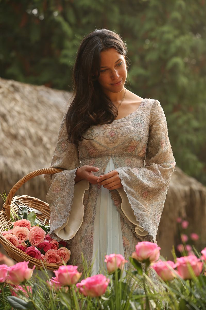 ONCE UPON A TIME - "Nimue" - In Camelot, Merlin spearheads a mission to reunite the dagger with Excalibur so he can use the weapon to save Emma from the darkness threatening her soul. With Zelena in tow, Hook, Mary Margaret, David, Regina and Robin steal into Arthur's castle to take the broken sword from the maniacal king. Meanwhile, Merlin brings Emma along on a journey to confront his ancient nemesis and retrieve the sacred spark he'll need to reforge Excalibur. Both parties are tested, but one suffers a blow that could derail the entire operation. In a flashback to long before the Age of Arthur, young Merlin finds purpose after he is blessed with magic and immortality, but when he falls in love with a young refugee named Nimue, everything changes for Merlin, as their romance starts a chain of events that touches every one of our present day heroes, on "Once Upon a Time," SUNDAY, NOVEMBER 8 (8:00-9:00 p.m., ET) on the ABC Television Network. (ABC/Jack Rowand) CAROLINE FORD