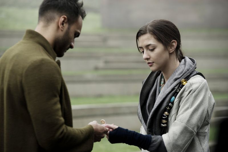 THE MAGICIANS -- "Homecoming" Episode 110 -- Pictured: (l-r) Arjun Gupta as Penny, Katie Findlay as Eve -- (Photo by: Carole Segal/Syfy)