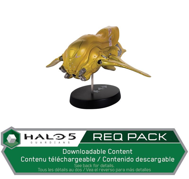 Halo Covenant Banshee Ship Replica Gold Edition $50.00 5” gold ship replica. Halo 5: Guardians REQ Pack Download card included with every purchase. Limited edition of 300 1 per person per day Halo Covenant Banshee Ship Replica Gold Edition $50.00 5” gold ship replica. Halo 5: Guardians REQ Pack Download card included with every purchase. Limited edition of 300 1 per person per day