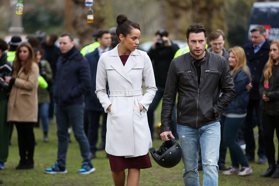 GUILT - "#AmericanPsycho" - Damning revelations about Grace Atwood continue to mount on an all-new episode of "Guilt," airing MONDAY, JUNE 20 (9:00 - 10:00 p.m. EDT), on Freeform. (Freeform/Nick Ray) NAOMI RYAN, KEVIN RYAN